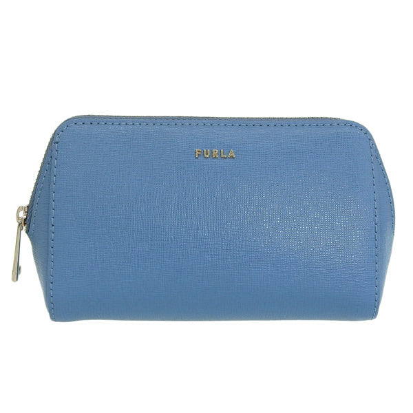 フルラ 化粧ポーチ コスメポーチ レディース アウトレット レザー ブルー エレクトラ FURLA ELECTRA COSMETIC CASE M EAW2LN1B300001246S