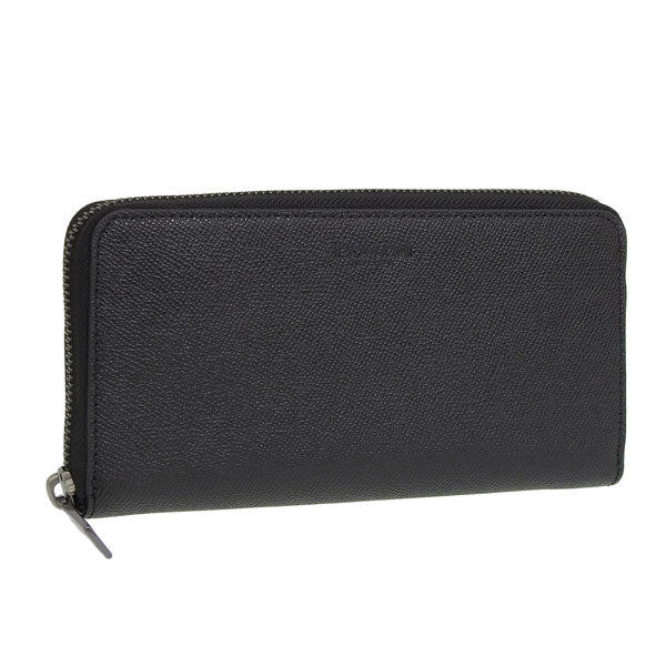 コーチ COACH ラウンドファスナー長財布 財布 レザー ブラック メンズ f58107blk-zz アウトレット 母の日　土日祝も毎日発送します