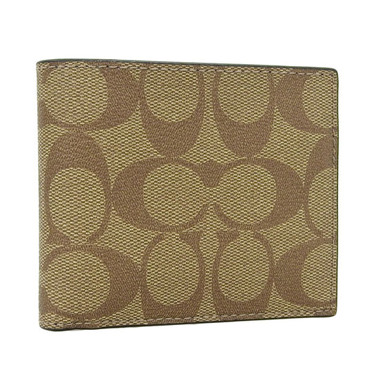 コーチ COACH 二つ折り財布 財布 PVC タン ブラウン系 ブラック レディース f66551qbtn2 レディース 女性 プレゼント ブランド ギフト 母の日　土日祝も毎日発送します