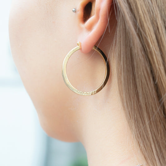 COACH コーチ HOOP EARRINGS フープ ピアス