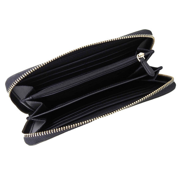 【最安値挑戦!!】ケイトスペード KATE SPADE ELLA PEBBLED LEATHER LARGE CONTINENTAL WALLET 長財布 財布 レザー ブラック レディース k4779-001 アウトレット ブランド　一粒万倍日 母の日　土日祝も毎日発送します