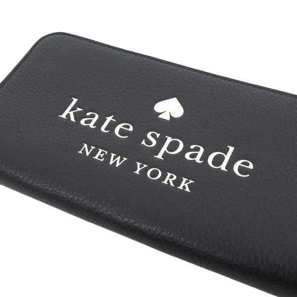 【最安値挑戦!!】ケイトスペード KATE SPADE ELLA PEBBLED LEATHER LARGE CONTINENTAL WALLET 長財布 財布 レザー ブラック レディース k4779-001 アウトレット ブランド　一粒万倍日 母の日　土日祝も毎日発送します
