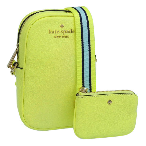ケイトスペード バッグ レディース ショルダーバッグ アウトレット レザー イエロー nszip phn cabdy K4854-301 KATE SPADE 母の日　土日祝も毎日発送します
