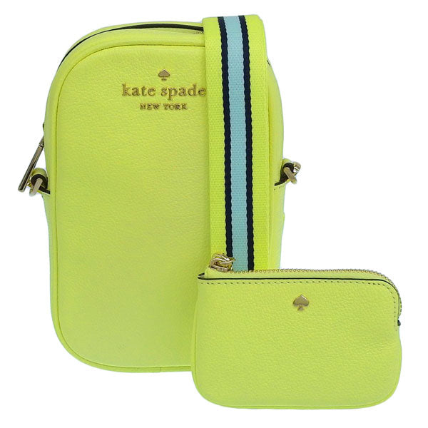 ケイトスペード バッグ レディース ショルダーバッグ アウトレット レザー イエロー nszip phn cabdy K4854-301 KATE SPADE 母の日　土日祝も毎日発送します