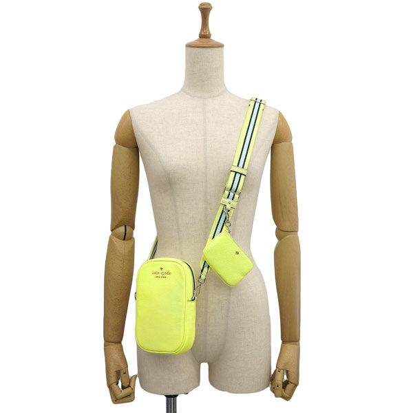 ケイトスペード バッグ レディース ショルダーバッグ アウトレット レザー イエロー nszip phn cabdy K4854-301 KATE SPADE 母の日　土日祝も毎日発送します