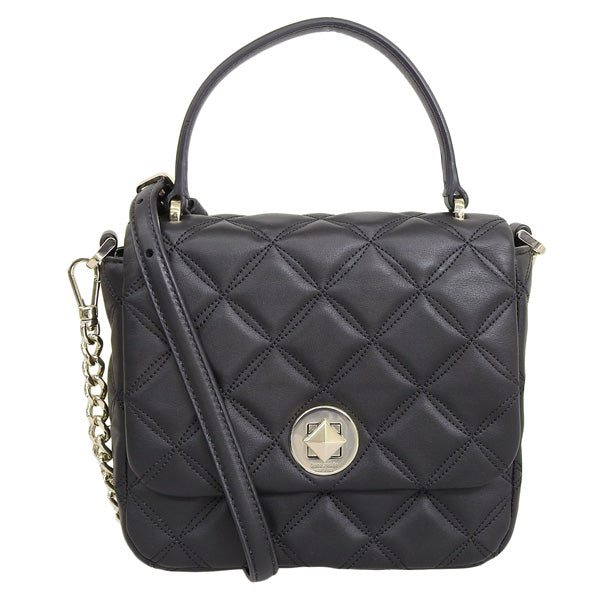 ケイトスペード バッグ レディース ハンドバッグ 2WAYバッグ ショルダーバッグ アウトレット レザー ブラック NATALIA SQUARE CRSSBDY K8162-001 KATE SPADE