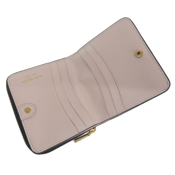 ケイトスペード 財布 レディース 二つ折り財布 レザー ブラック モーガン スモール コンパクトウォレット morgan saffiano leathe sm cmpct wllt K8922-001 KATE SPADE