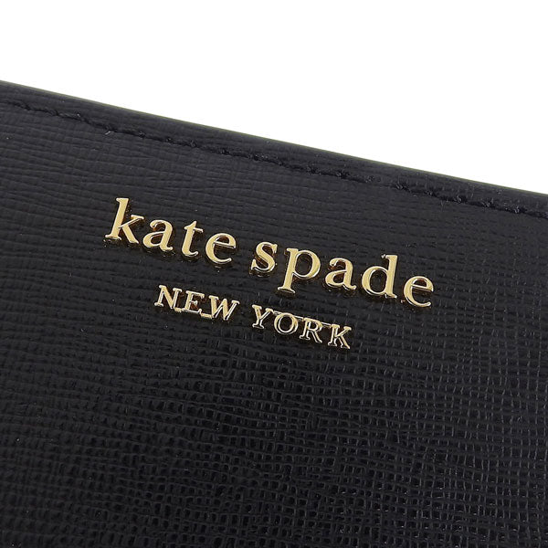 ケイトスペード 財布 レディース 二つ折り財布 レザー ブラック モーガン スモール コンパクトウォレット morgan saffiano leathe sm cmpct wllt K8922-001 KATE SPADE