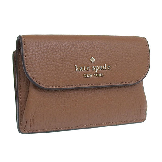 ケイトスペード 小物 レディース カードケース アウトレット レザー ブラウン dumpling pebbled leather small KA574-200 KATE SPADE 母の日　土日祝も毎日発送します