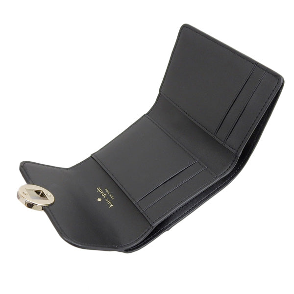 ケイトスペード 財布 レディース 三つ折り財布 アウトレット レザー ブラック audrey smooth leather small wallet KB570-001 KATE SPADE 母の日　土日祝も毎日発送します