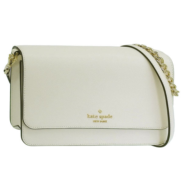 ケイトスペード バッグ レディース 2WAY ショルダーバッグ アウトレット レザー ホワイト マディソン フラップ クロスボディ madison flap crssbdy KC430-100 KATE SPADE