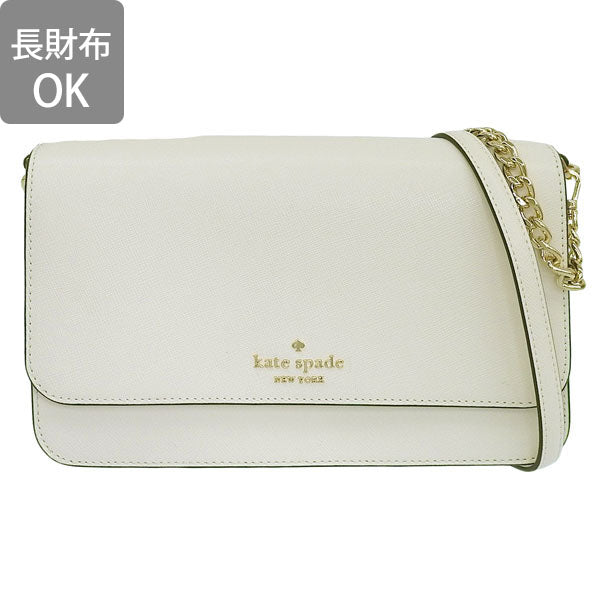 ケイトスペード バッグ レディース 2WAY ショルダーバッグ アウトレット レザー ホワイト マディソン フラップ クロスボディ madison flap crssbdy KC430-100 KATE SPADE