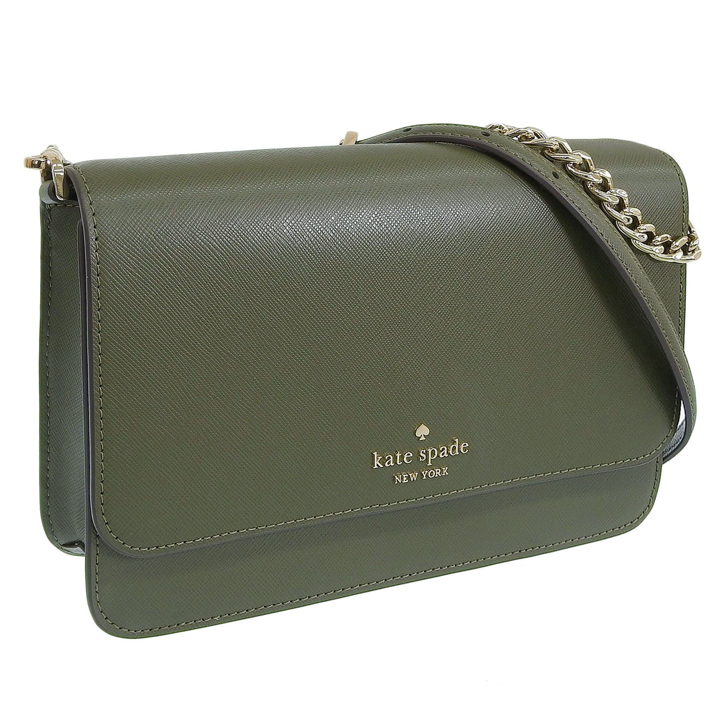 ケイトスペード バッグ レディース 2WAY ショルダーバッグ アウトレット サフィアーノレザー グリーン マディソン フラップ コンバーチブル クロスボディ madison flap crssbdy KC430-302 KATE SPADE