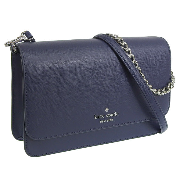 ケイトスペード バッグ レディース ショルダーバッグ 2WAY ハンドバッグ アウトレット レザー ネイビー madison flap crssbdy KC430-403 KATE SPADE 母の日　土日祝も毎日発送します