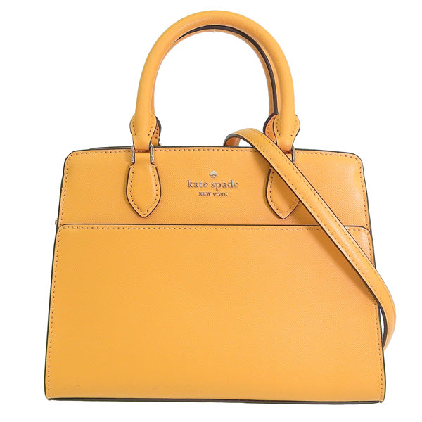 ケイトスペード バッグ レディース 2WAY ショルダーバッグ ハンドバッグ アウトレット レザー イエロー マディソン スモール サッチェル madison small satchel KC437-700 KATE SPADE