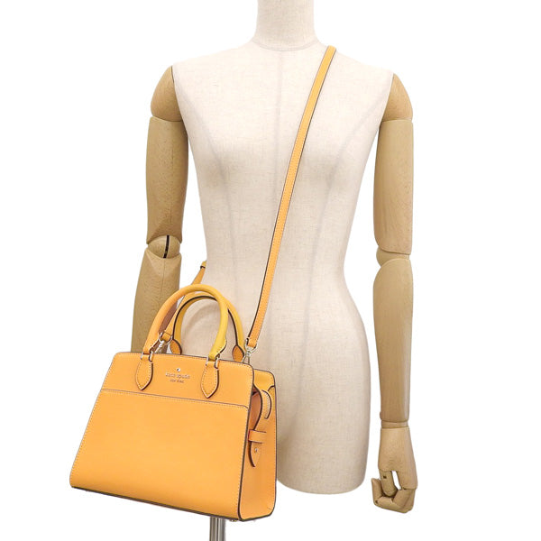 ケイトスペード バッグ レディース 2WAY ショルダーバッグ ハンドバッグ アウトレット レザー イエロー マディソン スモール サッチェル madison small satchel KC437-700 KATE SPADE