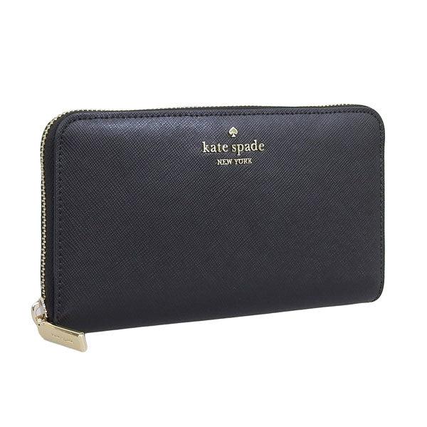 ケイトスペード 財布 レディース 長財布 アウトレット レザー ブラック lg cntl wal KC578-001 KATE SPADE 母の日　土日祝も毎日発送します