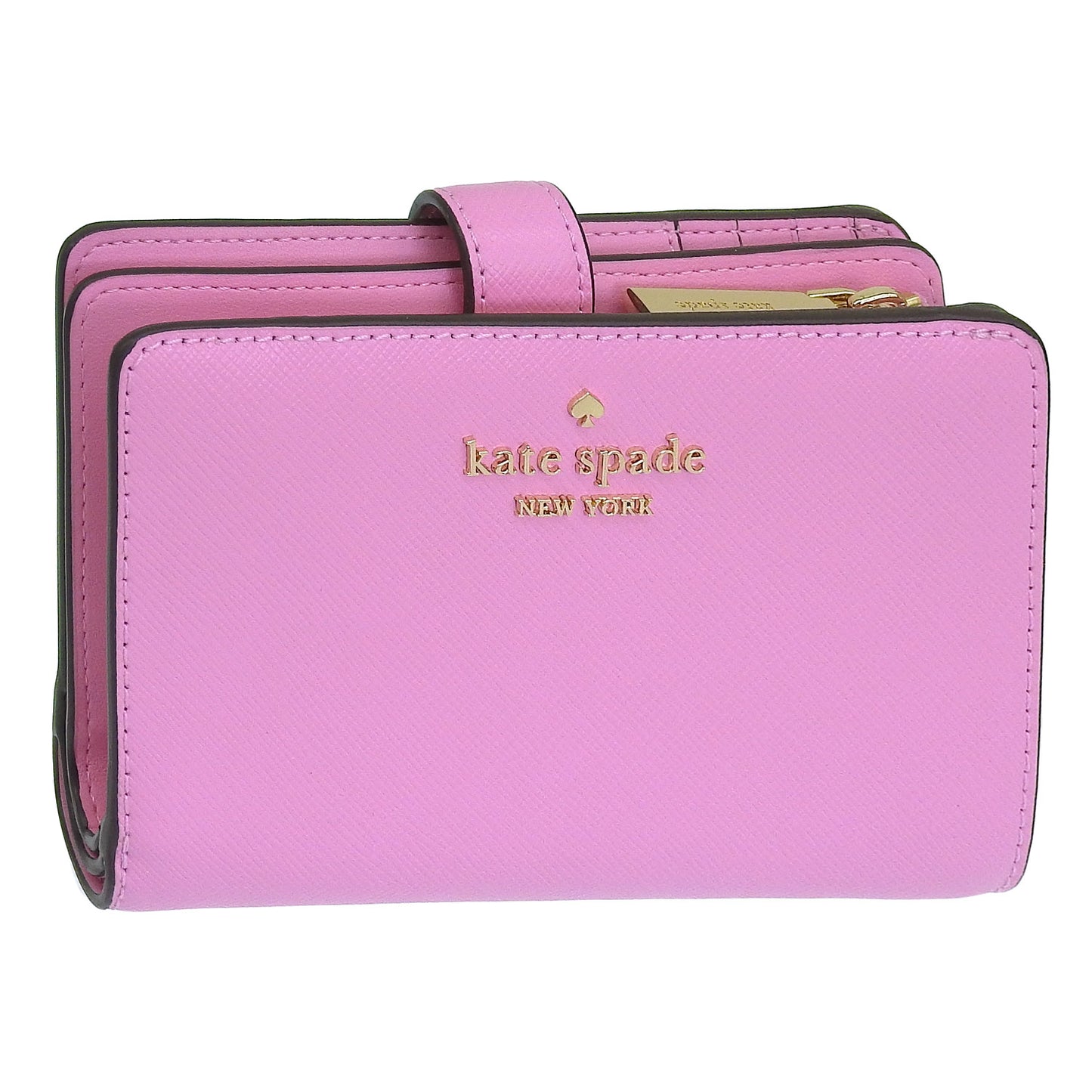 ケイトスペード 財布 レディース 二つ折り財布 アウトレット レザー ピンク マディソン ミディアムコンパクトバイフォールドウォレット MADISON SAFFIANO LEATHER MEDIU KC580-655 KATE SPADE
