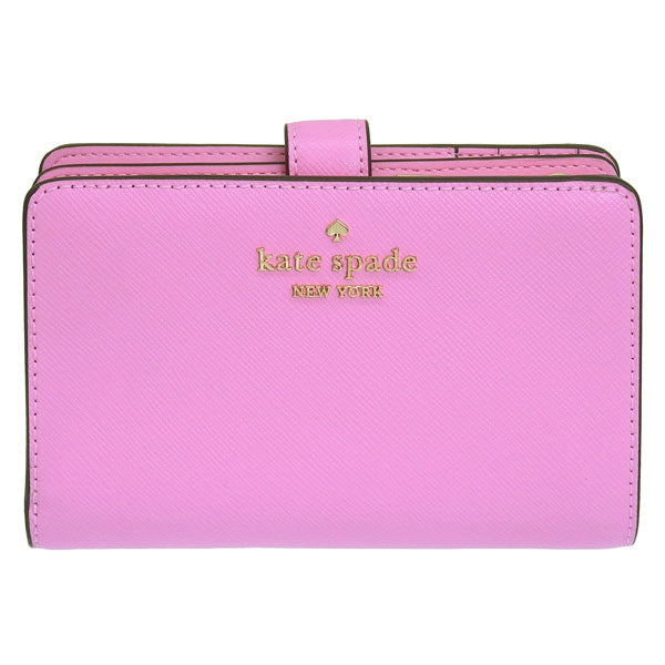 ケイトスペード 財布 レディース 二つ折り財布 アウトレット レザー ピンク マディソン ミディアムコンパクトバイフォールドウォレット MADISON SAFFIANO LEATHER MEDIU KC580-655 KATE SPADE