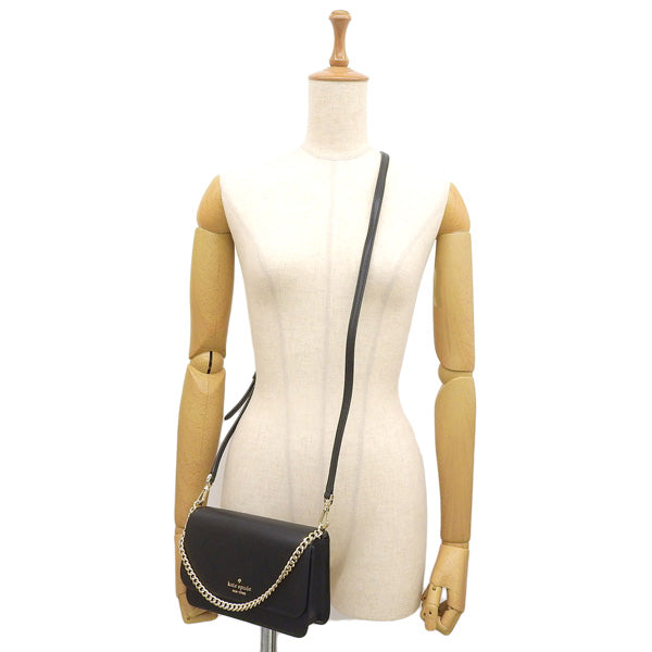 ケイトスペード バッグ レディース ショルダーバッグ 2WAY ハンドバッグ アウトレット レザー ブラック madison sm flp cbdy KC586-001 KATE SPADE 母の日　土日祝も毎日発送します