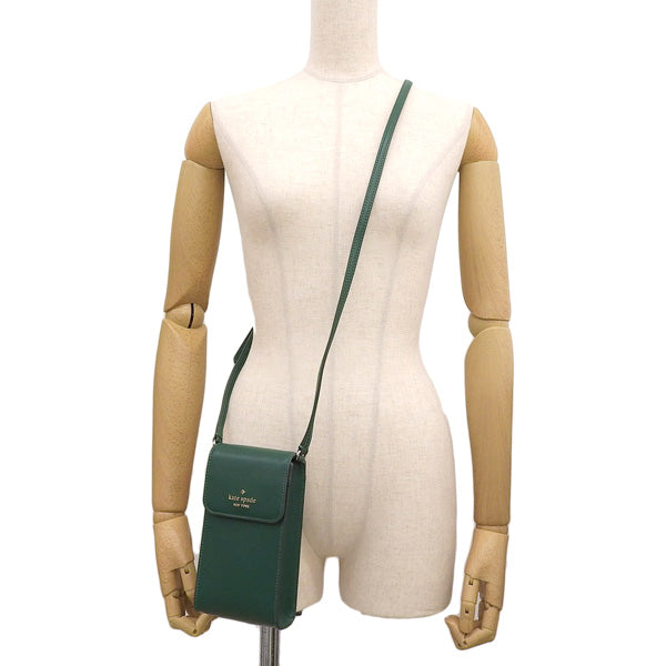 ケイトスペード バッグ レディース ショルダーバッグ アウトレット サフィアーノレザー グリーン MADISON NS FLAP PHN CBDY KC592-300 KATE SPADE