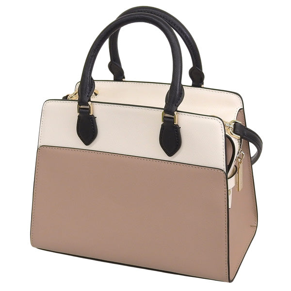 ケイトスペード バッグ レディース 2WAY ショルダーバッグ アウトレット レザー ベージュ×ブラウン マディソン カラーブロック スモール サッチェル madison colorblock small satshel KC620-200 KATE SPADE