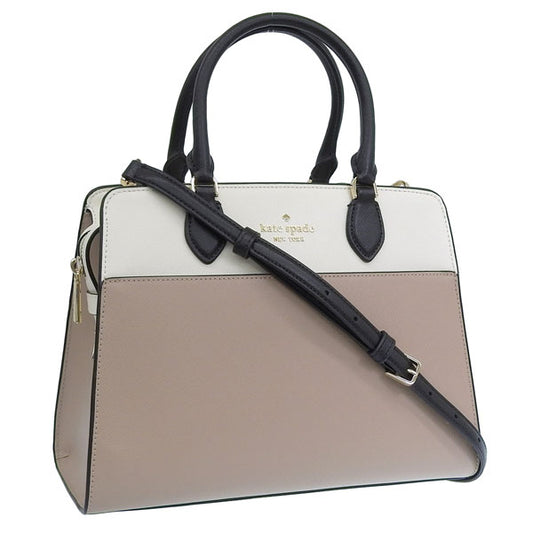 ケイトスペード バッグ レディース ショルダーバッグ アウトレット レザー ブラウンベージュ madison colorblock saffiano le KC621-200 KATE SPADE 母の日　土日祝も毎日発送します
