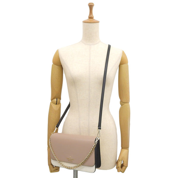 ケイトスペード バッグ レディース ショルダーバッグ 2WAY ハンドバッグ アウトレット レザー ベージュマルチ madison flap crssbdy KC623-200 KATE SPADE 母の日　土日祝も毎日発送します