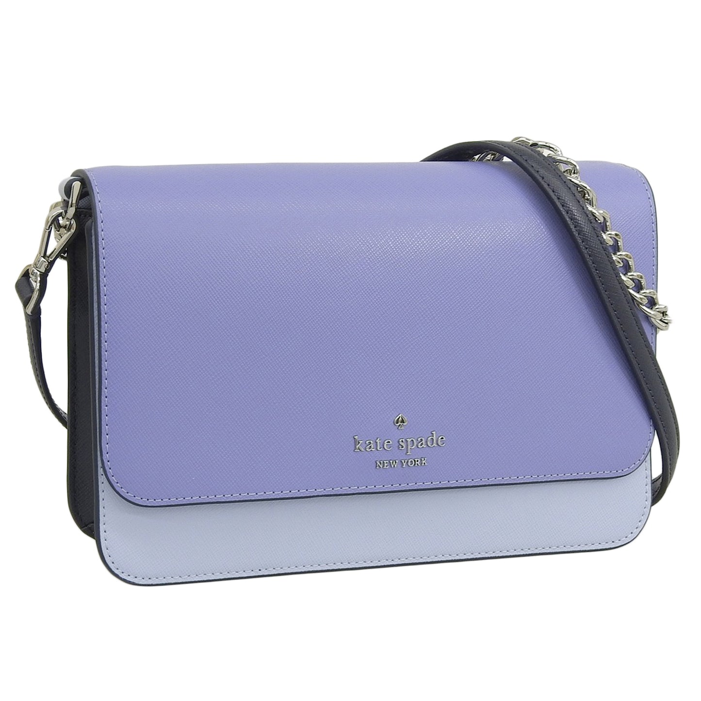 ケイトスペード バッグ レディース ショルダーバッグ アウトレット レザー ブルー×パープル マディソン フラップ クロスボディ madison flap crssbdy KC623-403 KATE SPADE