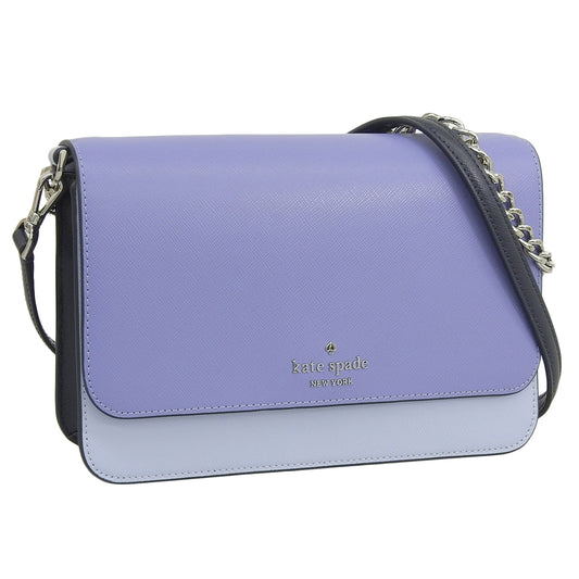 ケイトスペード バッグ レディース ショルダーバッグ アウトレット レザー ブルー×パープル マディソン フラップ クロスボディ madison flap crssbdy KC623-403 KATE SPADE