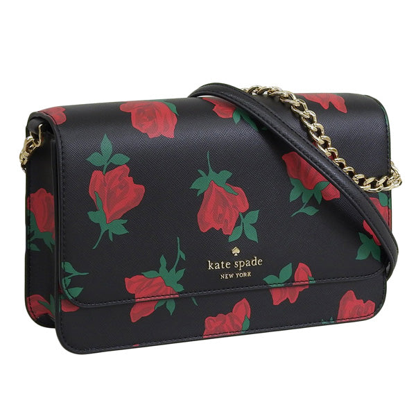 ケイトスペード バッグ レディース 2WAY ショルダーバッグ アウトレット ブラックマルチ マディソン MADISON FLAP CROSSBODY KE534-001 KATE SPADE 母の日　土日祝も毎日発送します