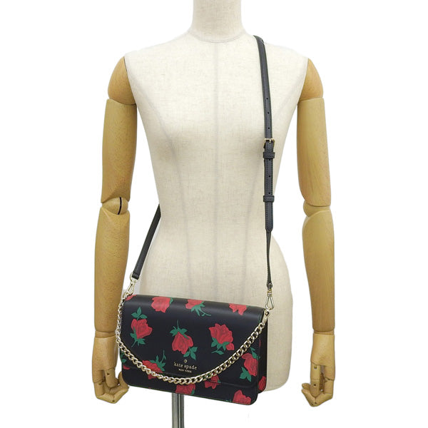 ケイトスペード バッグ レディース 2WAY ショルダーバッグ アウトレット ブラックマルチ マディソン MADISON FLAP CROSSBODY KE534-001 KATE SPADE 母の日　土日祝も毎日発送します