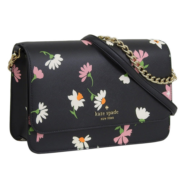 ケイトスペード バッグ レディース 2WAY ショルダーバッグ アウトレット ブラックマルチ マディソン MADISON FLAP CROSSBODY KF441-001 KATE SPADE 母の日　土日祝も毎日発送します