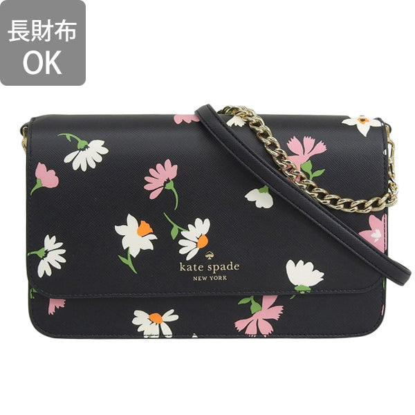 ケイトスペード バッグ レディース 2WAY ショルダーバッグ アウトレット ブラックマルチ マディソン MADISON FLAP CROSSBODY KF441-001 KATE SPADE 母の日　土日祝も毎日発送します
