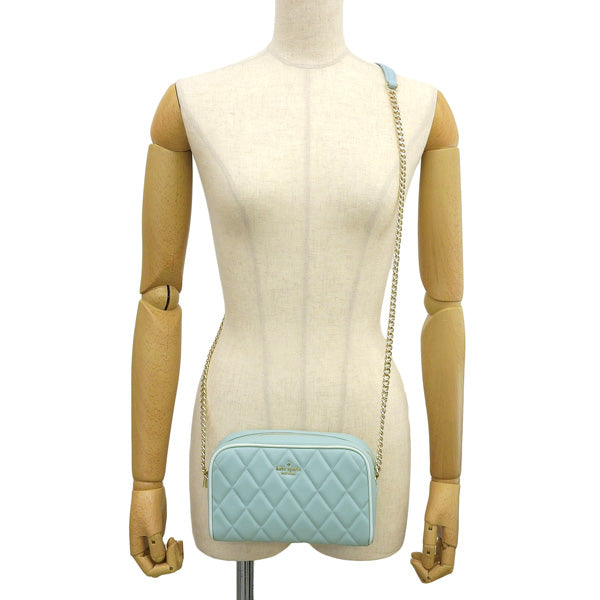 ケイトスペード バッグ レディース ショルダーバッグ アウトレット レザー ライトグリーン キャリー ミニ カメラバッグ CAREY MINI CAMERA BAG KF467-300 KATE SPADE 母の日　土日祝も毎日発送します
