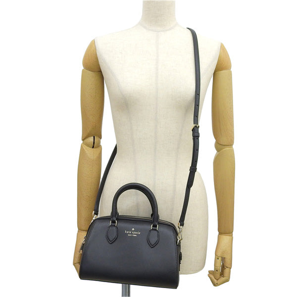 ケイトスペード バッグ レディース 2WAY ショルダーバッグ アウトレット サフィアーノレザー ブラック マディソン ダッフル クロスボディ MADISON KF493-001 KATE SPADE 母の日　土日祝も毎日発送します