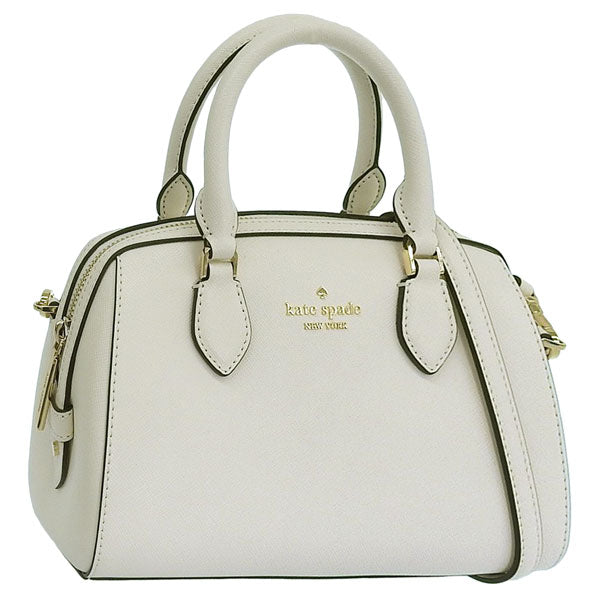 ケイトスペード バッグ レディース 2WAY ハンドバッグ ショルダーバッグ アウトレット レザー ホワイト マディソン ダッフル クロスボディ madison duffle cb KF493-100 KATE SPADE