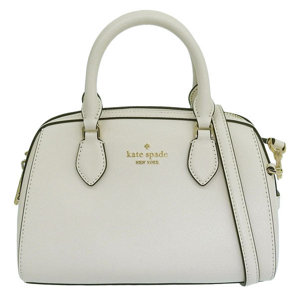 ケイトスペード バッグ レディース 2WAY ハンドバッグ ショルダーバッグ アウトレット レザー ホワイト マディソン ダッフル クロスボディ madison duffle cb KF493-100 KATE SPADE