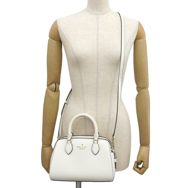 ケイトスペード バッグ レディース 2WAY ハンドバッグ ショルダーバッグ アウトレット レザー ホワイト マディソン ダッフル クロスボディ madison duffle cb KF493-100 KATE SPADE
