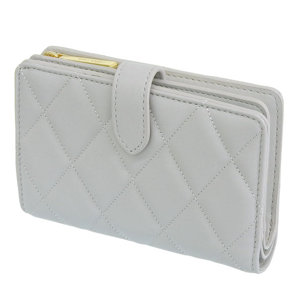 ケイトスペード 財布 レディース 二つ折り財布 アウトレット レザー グレー キャリー carey md compbifold KG424-020 KATE SPADE