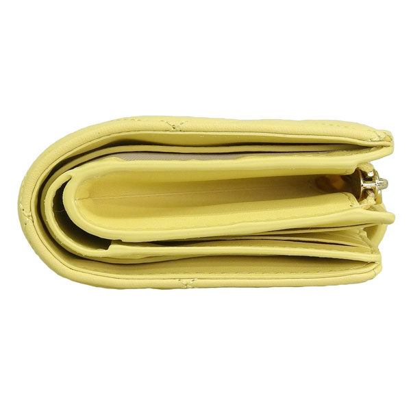 ケイトスペード 財布 レディース 二つ折り財布 アウトレット レザー イエロー キャリー ミディアムコンパクトバイフォールドウォレット carey md compbifold KG424-250 KATE SPADE