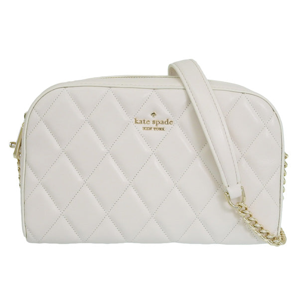 ケイトスペード バッグ レディース ショルダーバッグ アウトレット レザー ホワイト キャリー ミニ カメラバッグ CAREY MINI CAMERA BAG KG425-100 KATE SPADE 母の日　土日祝も毎日発送します