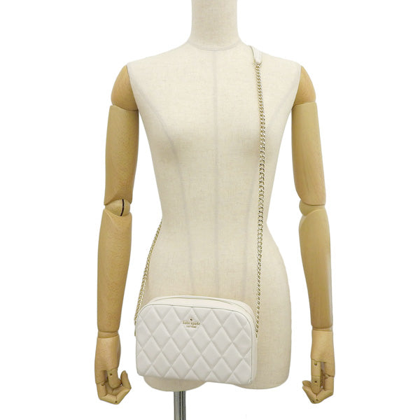 ケイトスペード バッグ レディース ショルダーバッグ アウトレット レザー ホワイト キャリー ミニ カメラバッグ CAREY MINI CAMERA BAG KG425-100 KATE SPADE 母の日　土日祝も毎日発送します