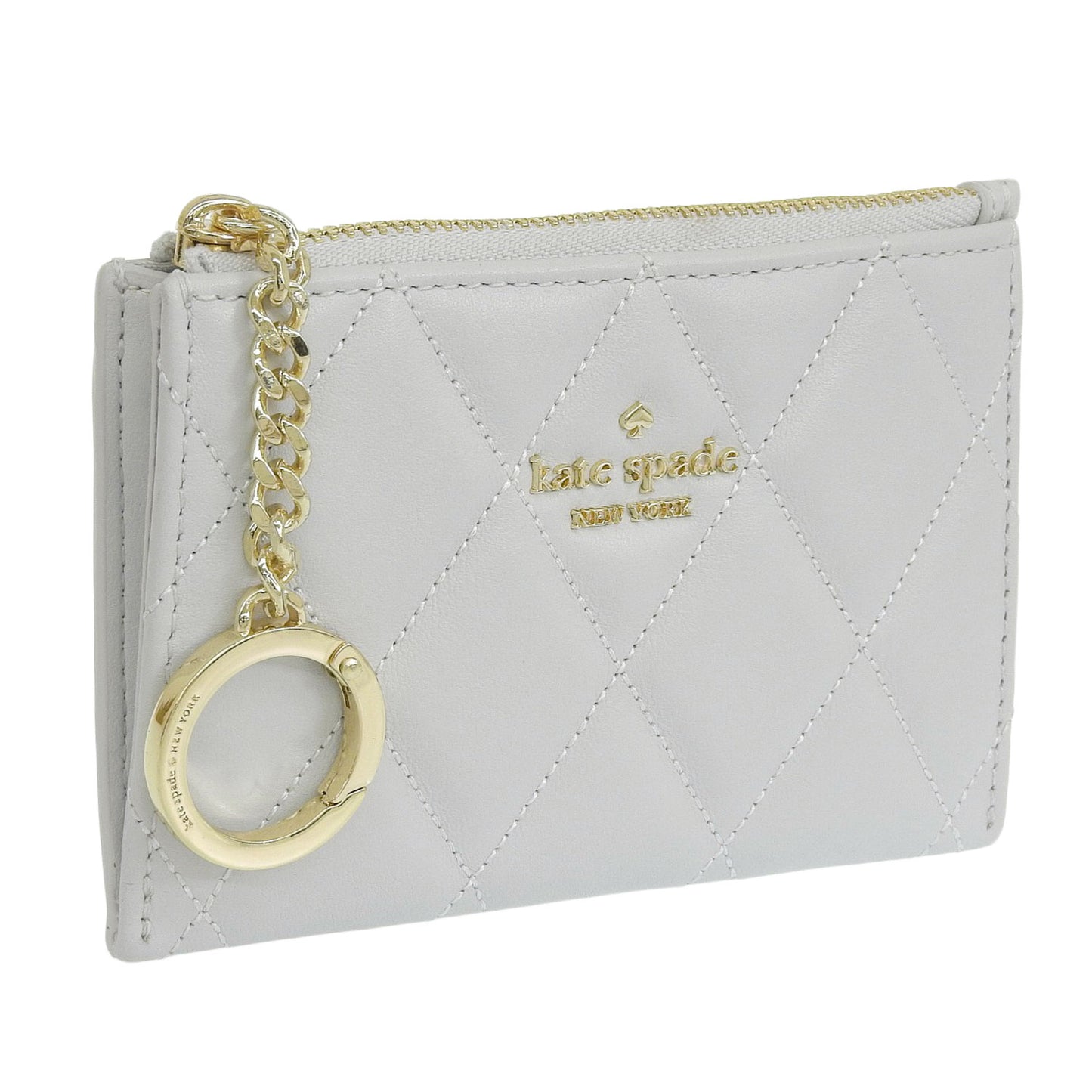 ケイトスペード カードケース パスケース 定期入れ コインケース 小銭入れ レディース アウトレット レザー グレー キャリー carey sm card hldr KG426-020 KATE SPADE