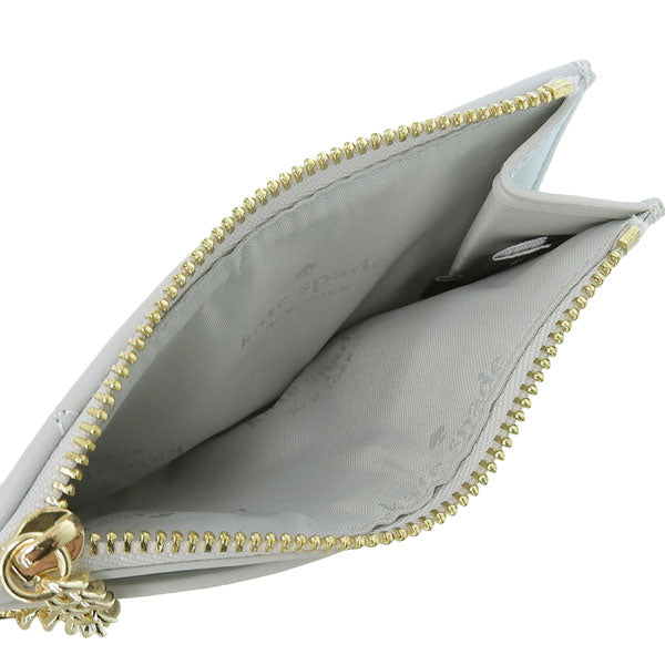 ケイトスペード カードケース パスケース 定期入れ コインケース 小銭入れ レディース アウトレット レザー グレー キャリー carey sm card hldr KG426-020 KATE SPADE