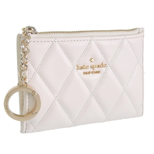 ケイトスペード カードケース レディース アウトレット コインケース 小銭入れ レザー ホワイト キャリー スモールジップ カードホルダー carey sm card hldr KG426-101 KATE SPADE