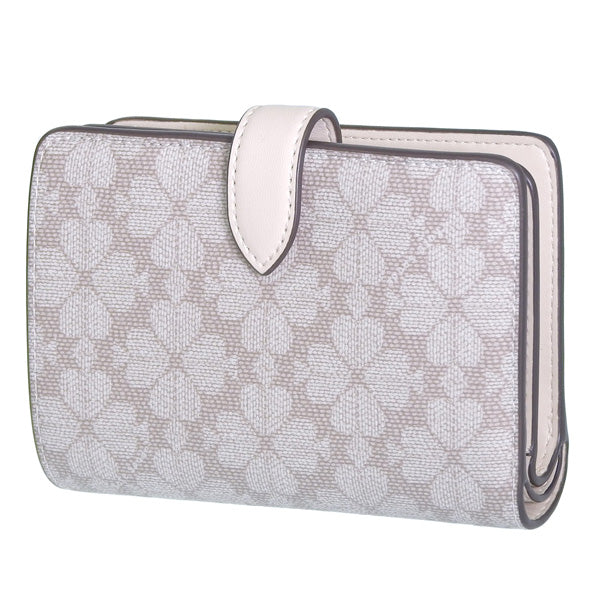 ケイトスペード 財布 レディース 二つ折り財布 アウトレット PVC ベージュマルチ SPADE FLOWER KG488-250 KATE SPADE