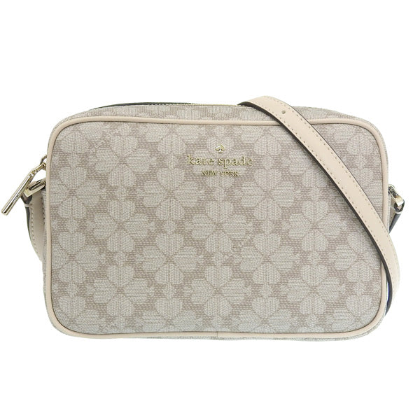 ケイトスペード バッグ レディース ショルダーバッグ アウトレット ベージュマルチ スペード フラワー コーテッド キャンバス ミニ カメラバッグ SPADE FLOWER KG489-250 KATE SPADE 母の日　土日祝も毎日発送します