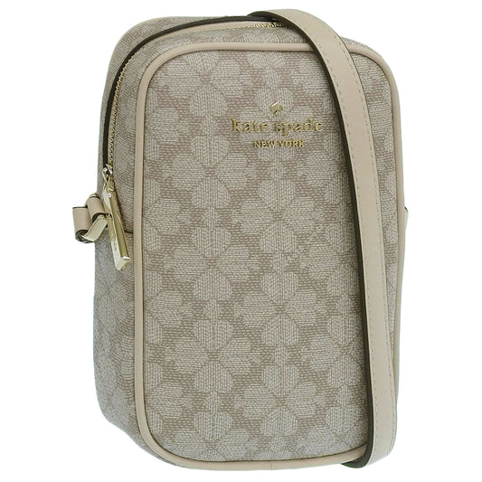 ケイトスペード バッグ レディース ショルダーバッグ アウトレット ベージュマルチ スペードフラワー ノースサウス ジップフォンクロスボディ spade flower KG490-250 KATE SPADE