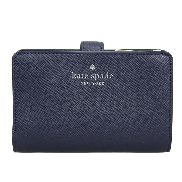 ケイトスペード 財布 レディース 二つ折り財布 アウトレット ブレイザーブルー スカイラー ミディアムコンパクトバイフォールドウォレット schuyler med compact KG676-960 KATE SPADE